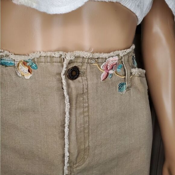 Vintage Pre-owned Gerard Darel Embroidered pencil midi skirt - Picture 9 of 14